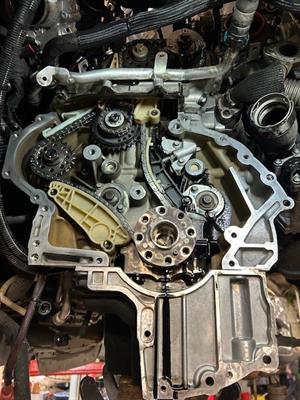 New timing chains and tensioners fitted